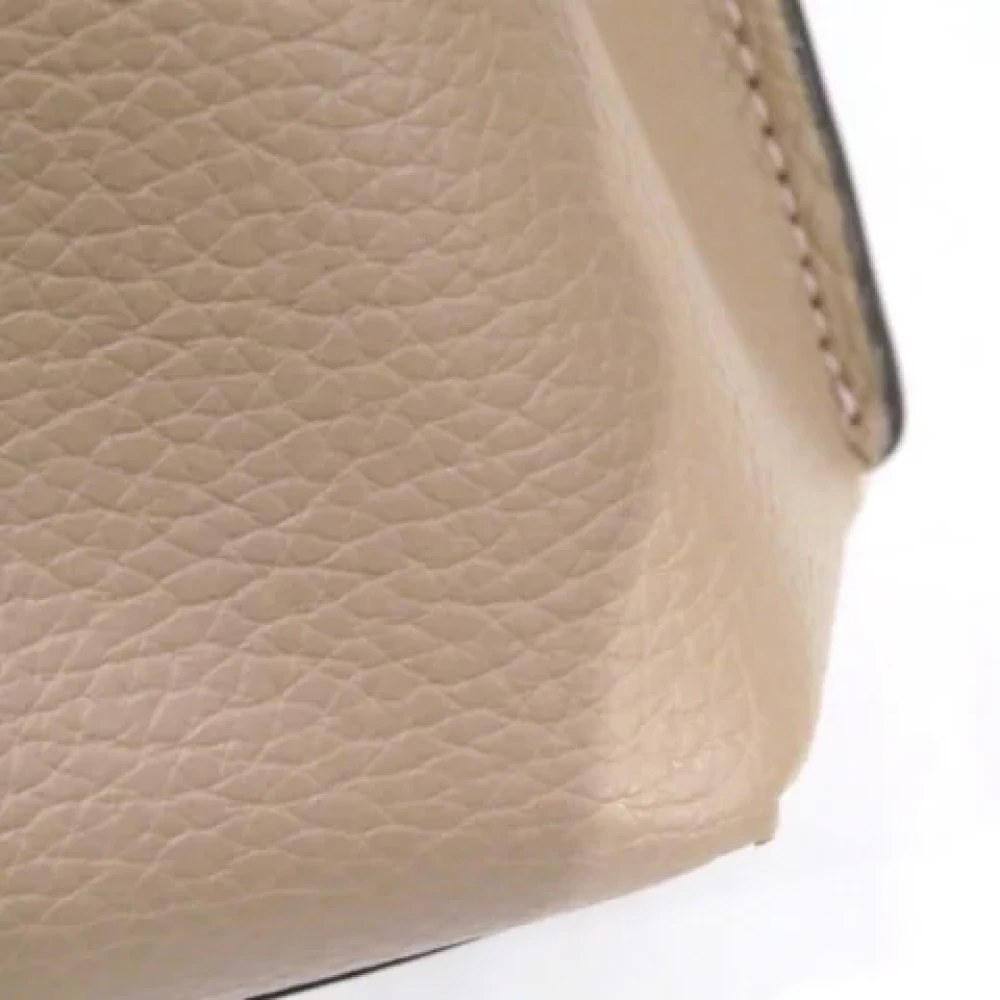 Coach Pre-owned Leather handbags Beige Dames