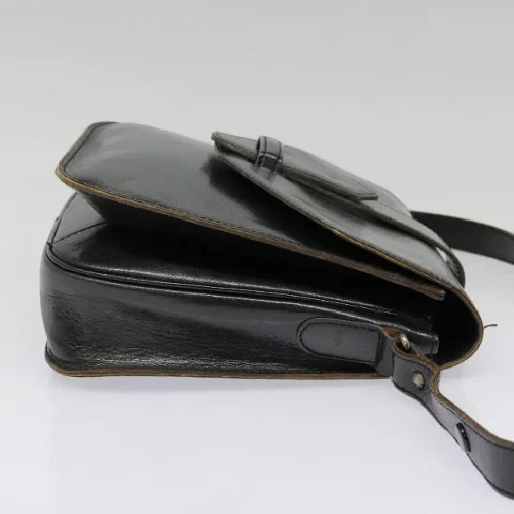 Saint Laurent Vintage Pre-owned Leather shoulder-bags Black Dames