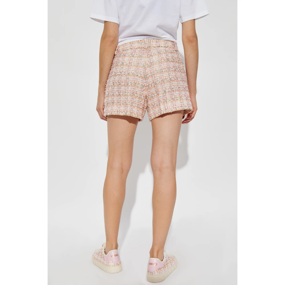 Versace Tweed shorts met lurex draad Multicolor Dames