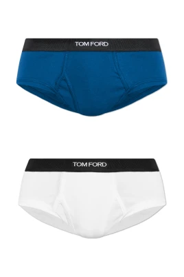 Two-Pack Logo-Waistband Briefs