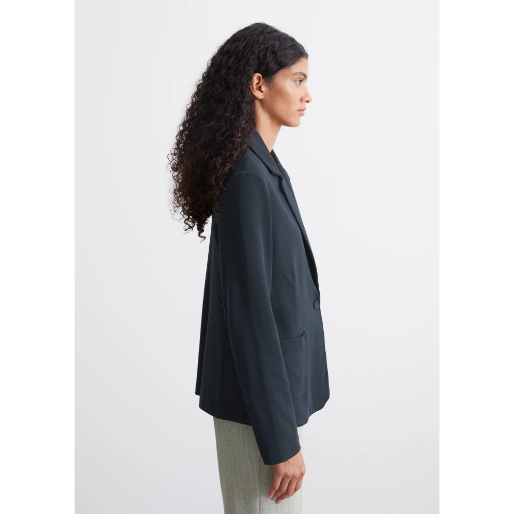 Marc O'Polo Gewone jersey blazer Blue Dames