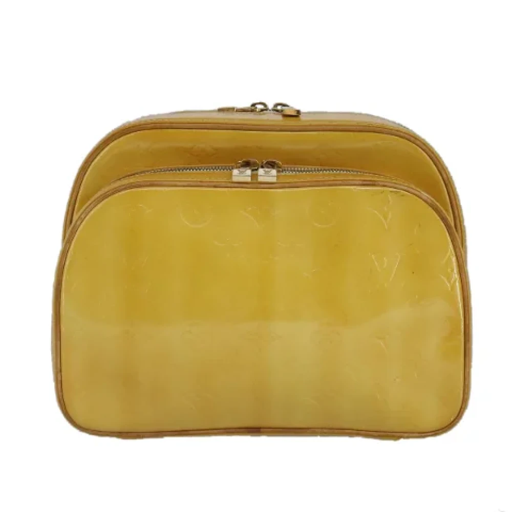 Louis Vuitton Vintage Pre-owned Leather backpacks Yellow Dames