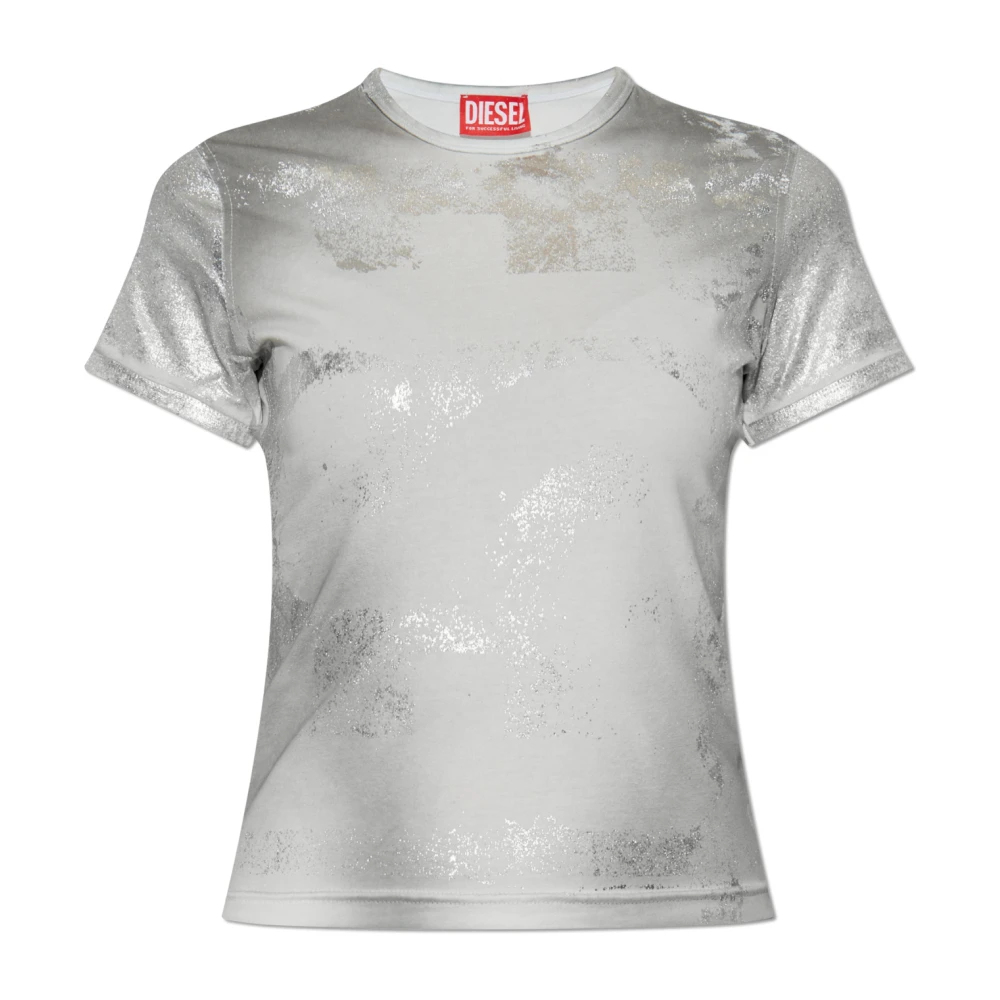 Diesel - Tops > T-Shirts - Gray - Diesel - Modalova