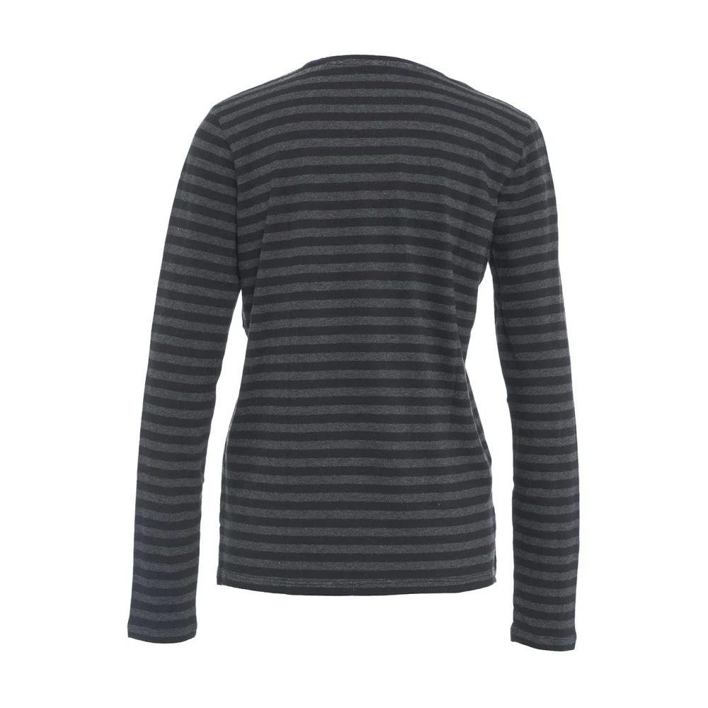 majestic filatures Grijze T-shirts Polos Aw24 Black Dames