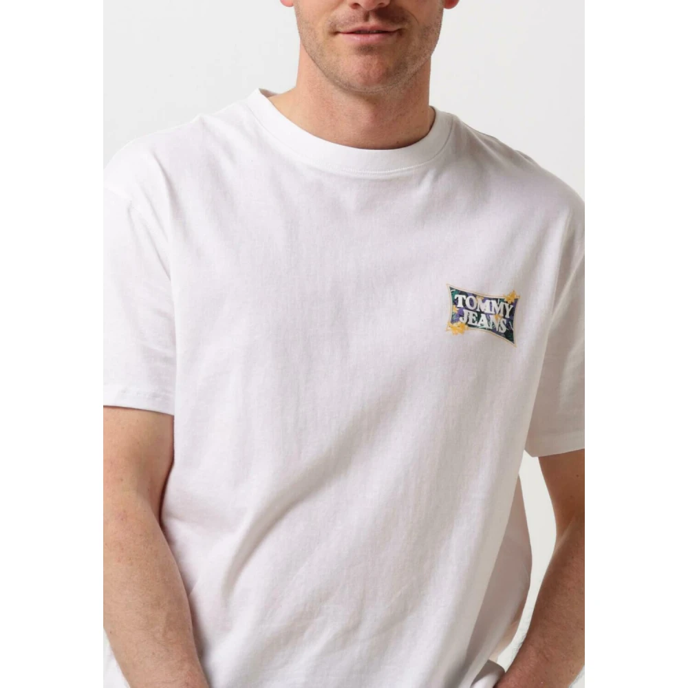 Tommy Jeans Bloemen T-shirt White Heren