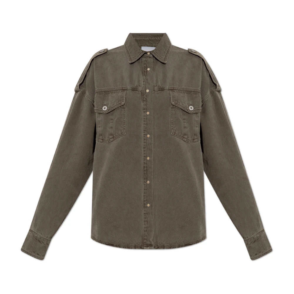 Halfboy Denim overhemd Gray Dames