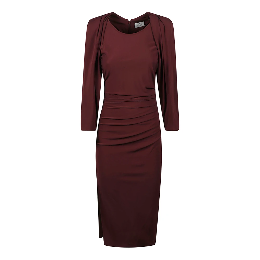 Elisabetta Franchi Elegante Zwarte Jurk voor Vrouwen Red Dames