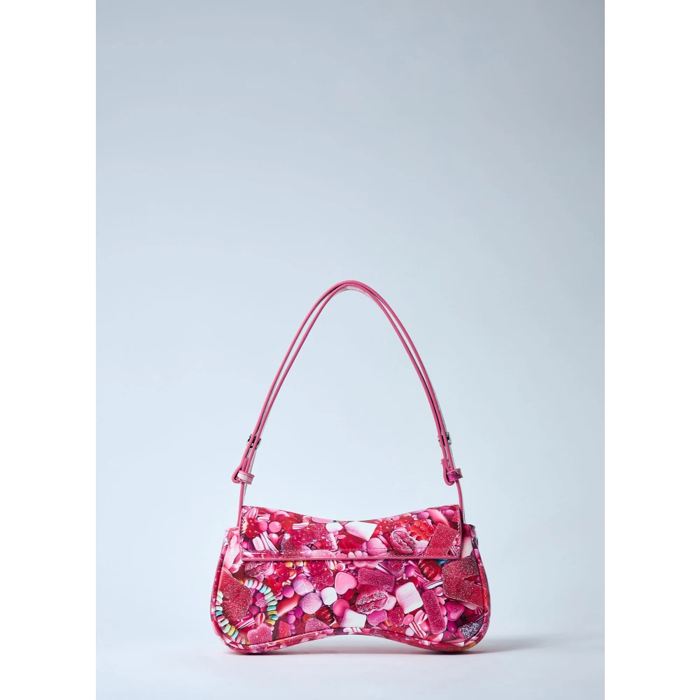 Diesel Schoudertas met Grafische Print Pink Dames