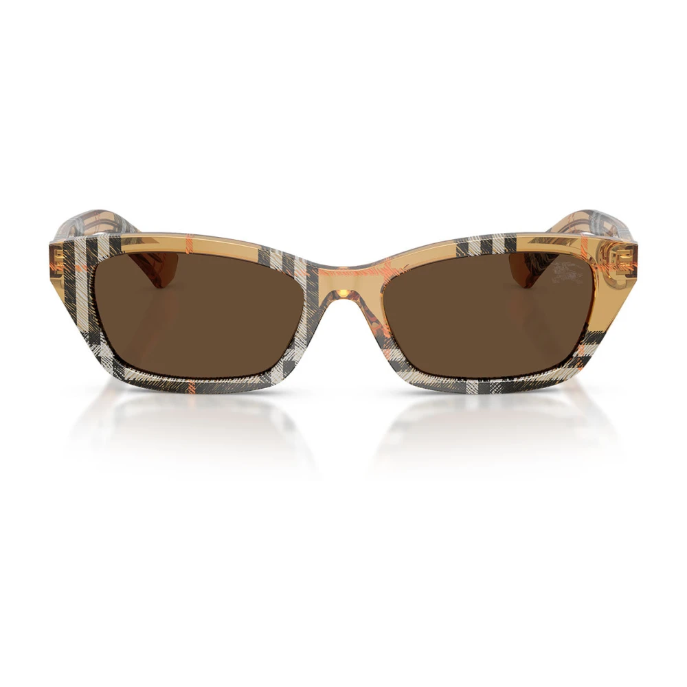 Burberry Unisex Brown Sunglasses, 52 Mm, Rectangular Sunglasses