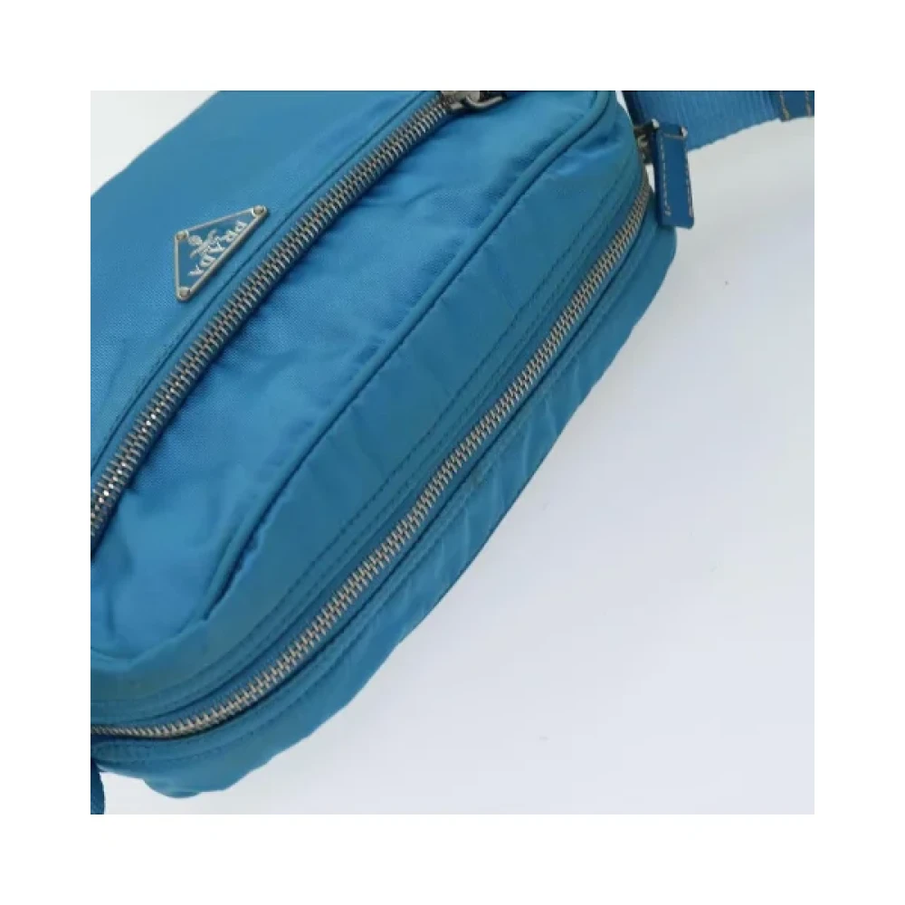Prada Vintage Pre-owned Nylon prada-bags Blue Dames