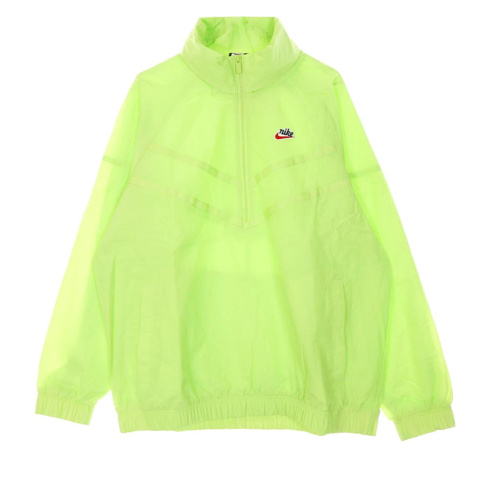 Nike Men's Green Windbreakers, S, Sportswear Windrunner Half-Zip Hooded Jacket