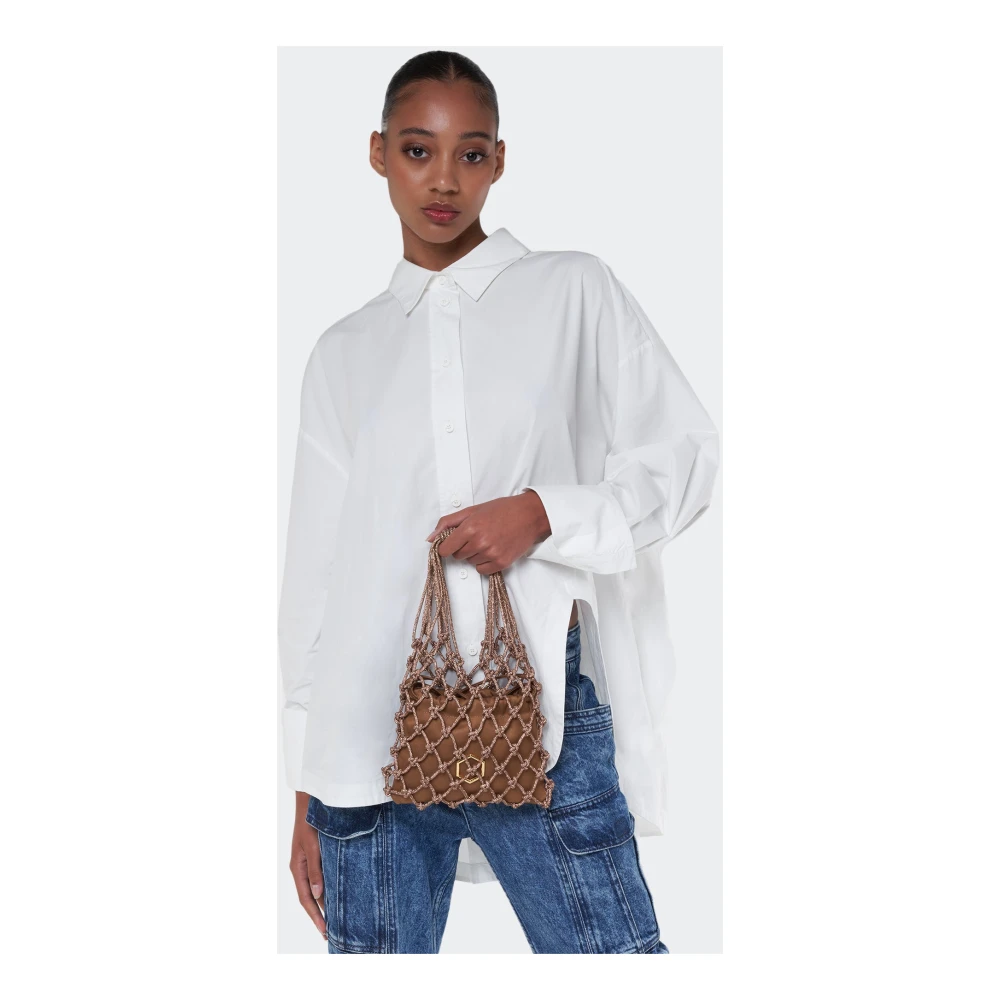 Hibourama Carrie Fonkelende Mini Tas Brown Dames