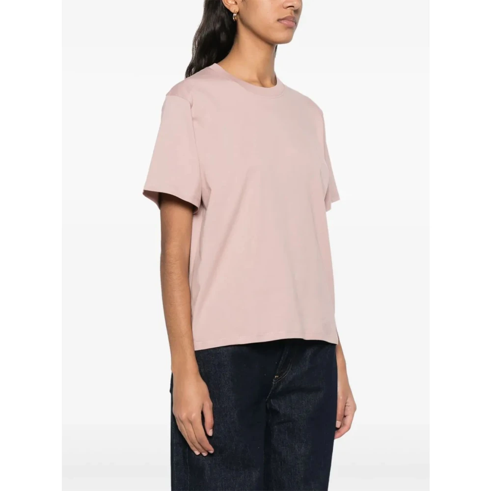 Loulou Studio Katoenen Tee Klassieke Stijl Shirt Pink Dames