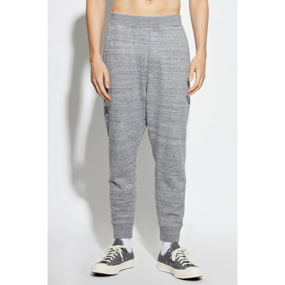 Dsquared2 Katoenen sweatpants Gray Heren
