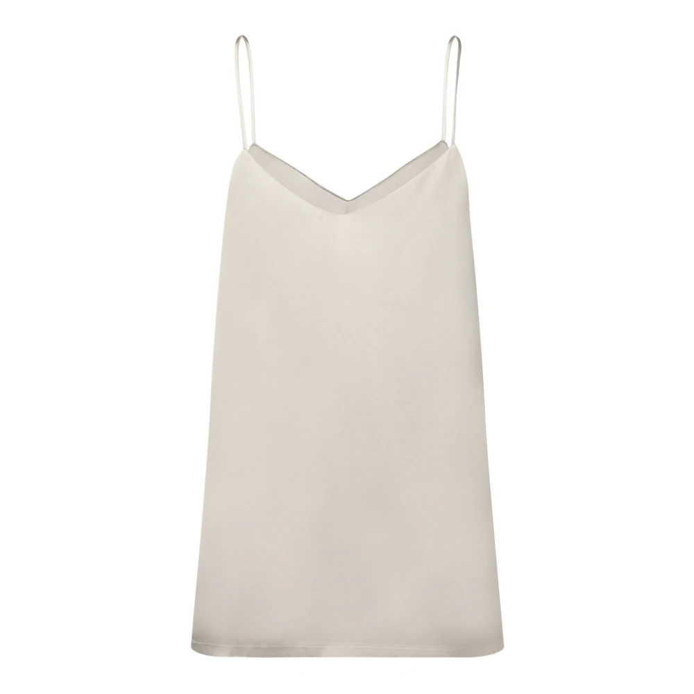 Fabiana Filippi Satijnen Viscose Elegante Top Gray Dames