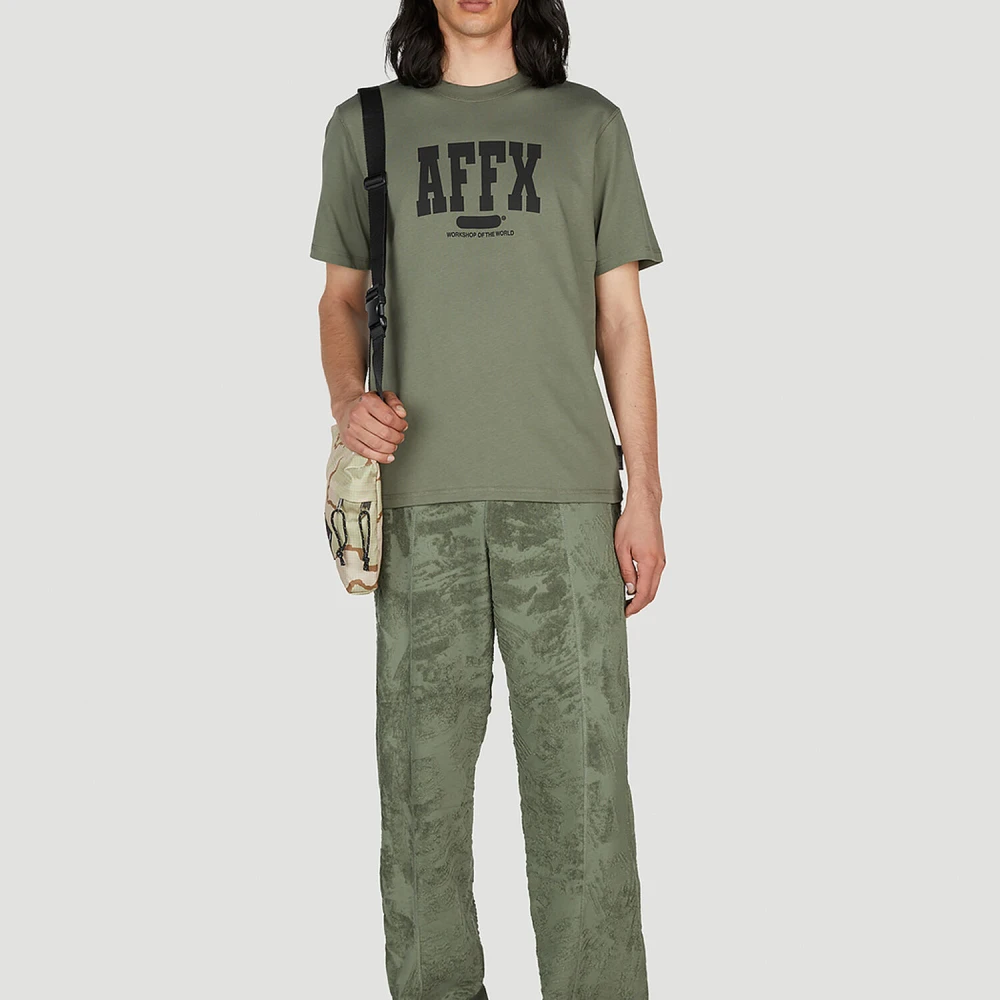 Affxwrks Nut Varsity T-shirt Green Heren