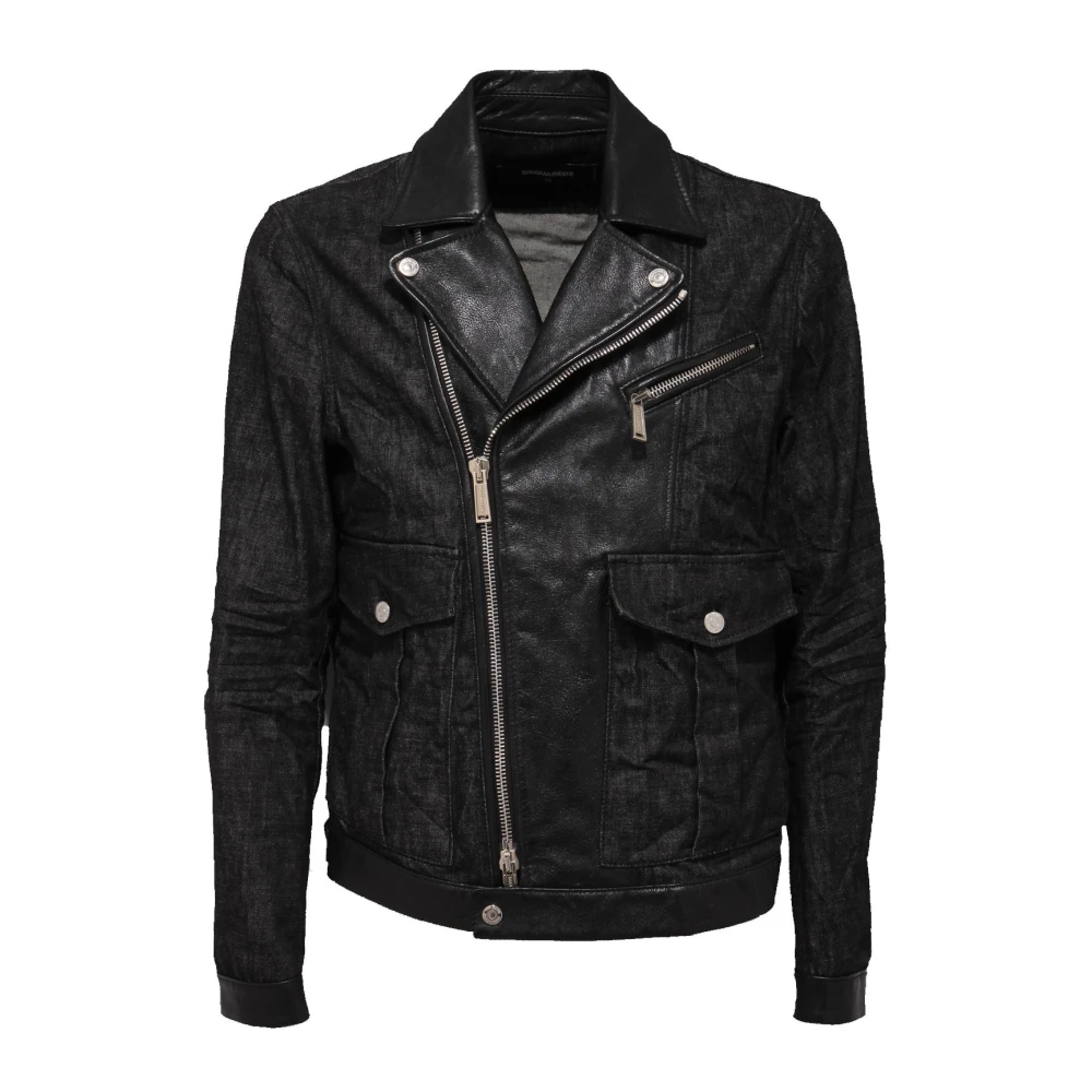 Jackets > Leather Jackets - - Dsquared2 - Modalova