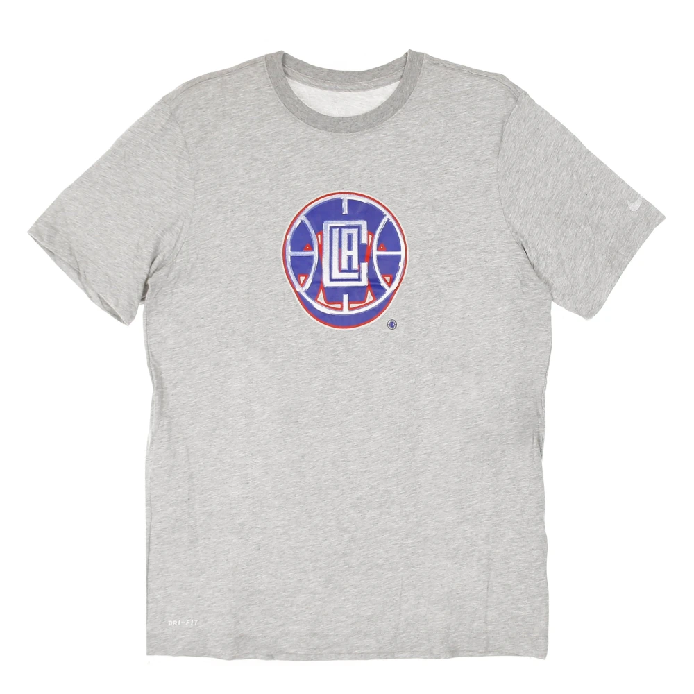 Nike Men's Gray Training T-Shirts & Tops, Xs, Nba Chrome Logo Tee
