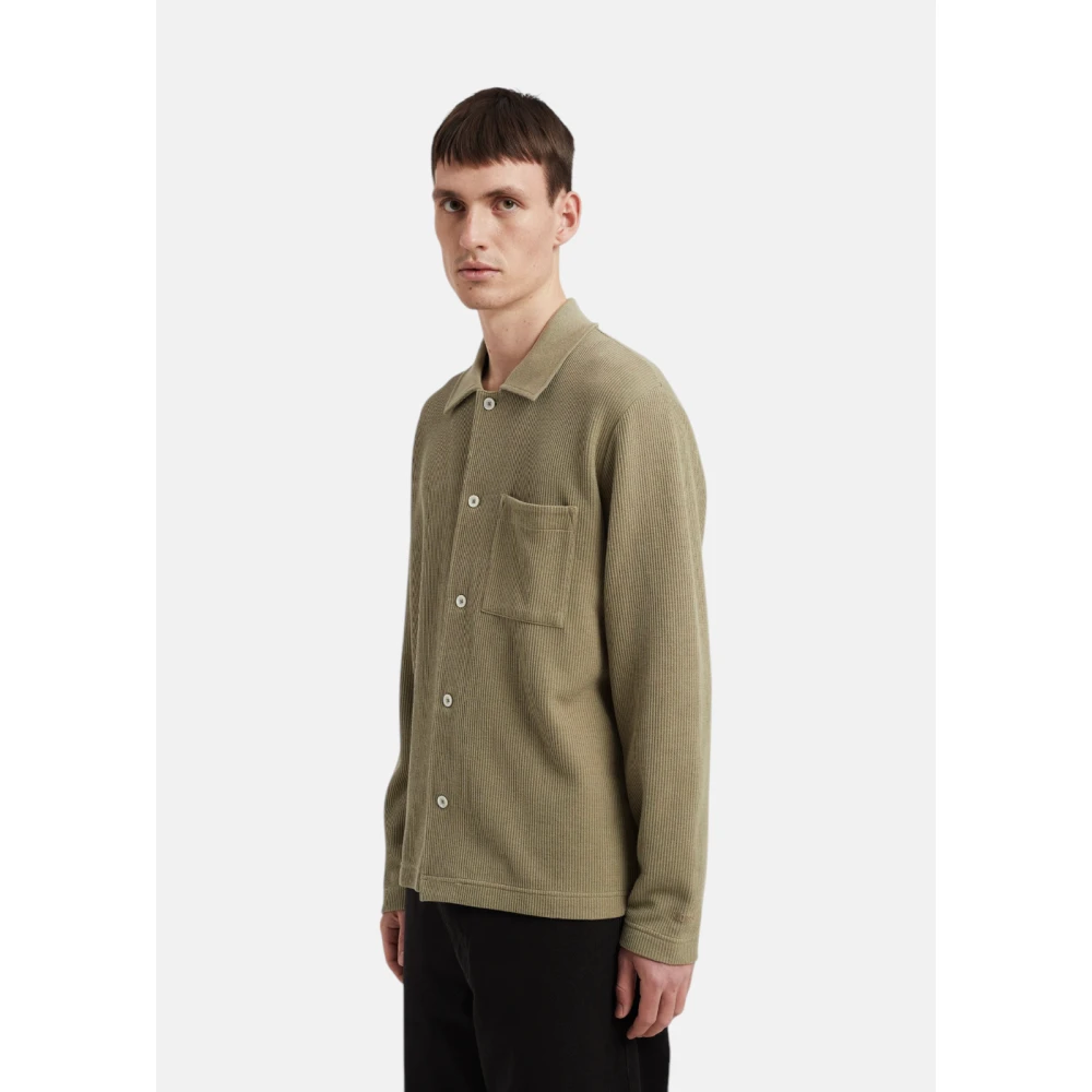 Norse Projects Jorn Khaki Overshirt Green Heren