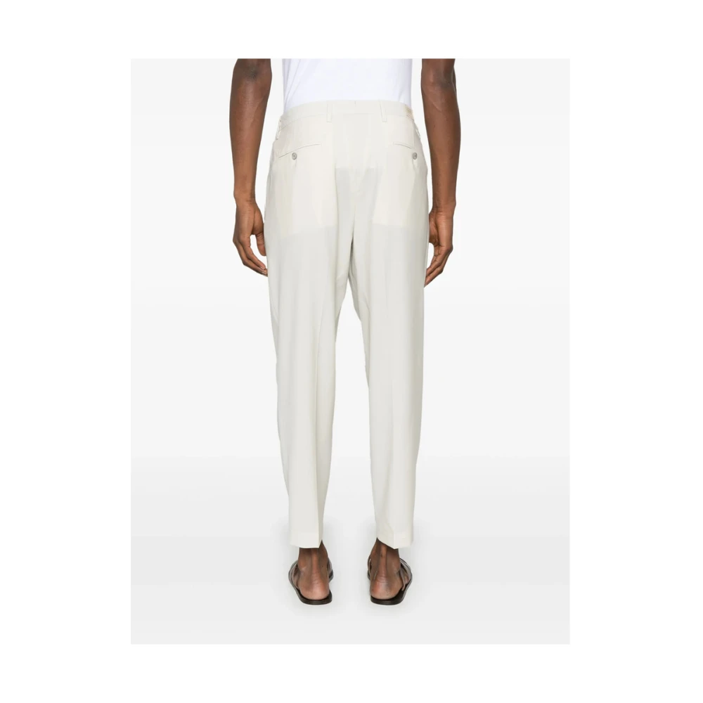 Briglia Beige Broek met Elastische Tailleband Beige Heren