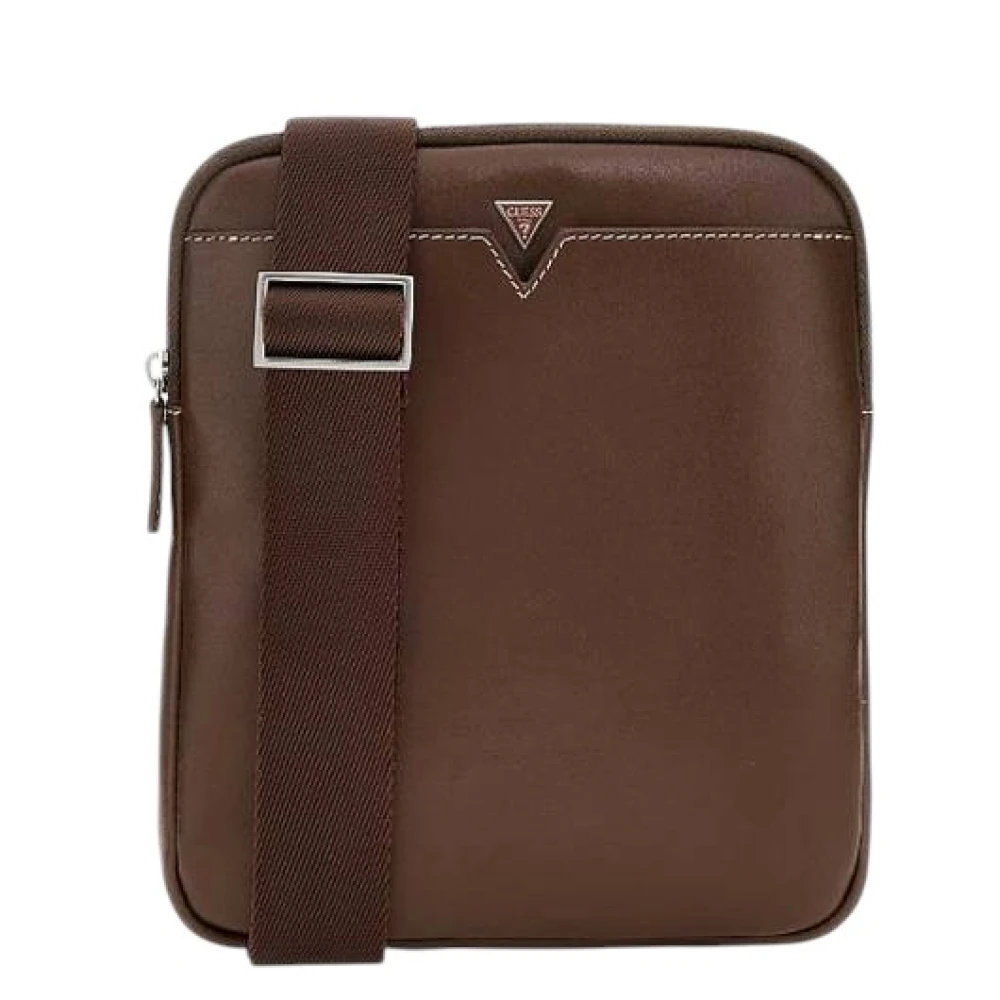 Guess Men's Brown Cross Body Messenger, One Size, Firenze Mini Crossbody