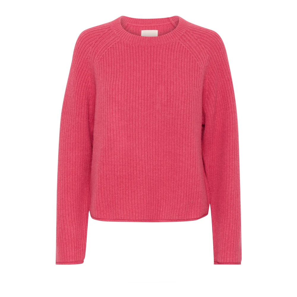 Part Two Zachte Gebreide Trui Holly Berry Pink Dames