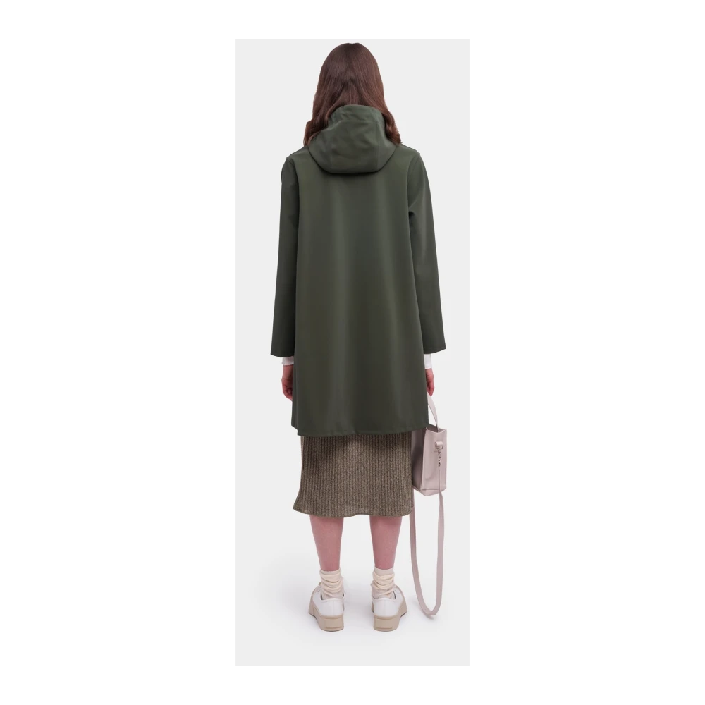 Stutterheim A-lijn Waterdichte Regenjas voor Vrouwen Green Dames
