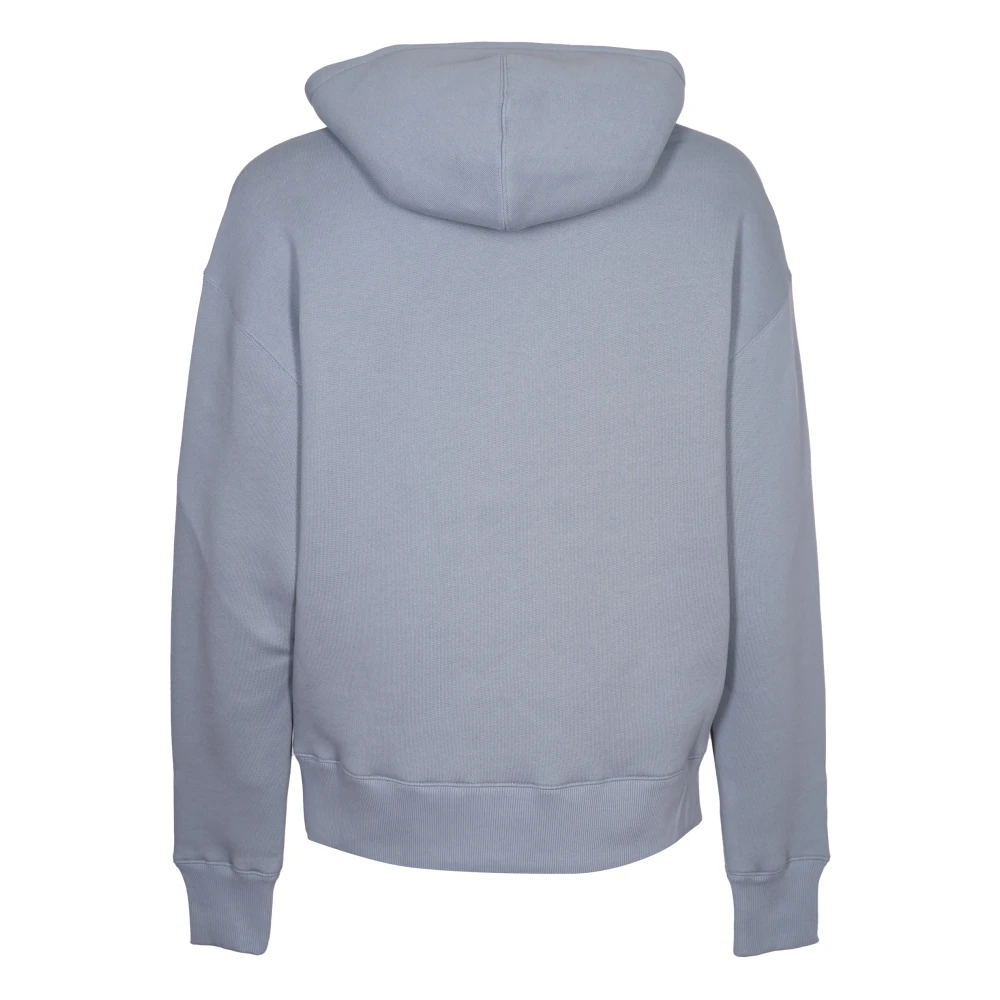 Ami Paris Gestanste Hoodie Truien Blue Heren
