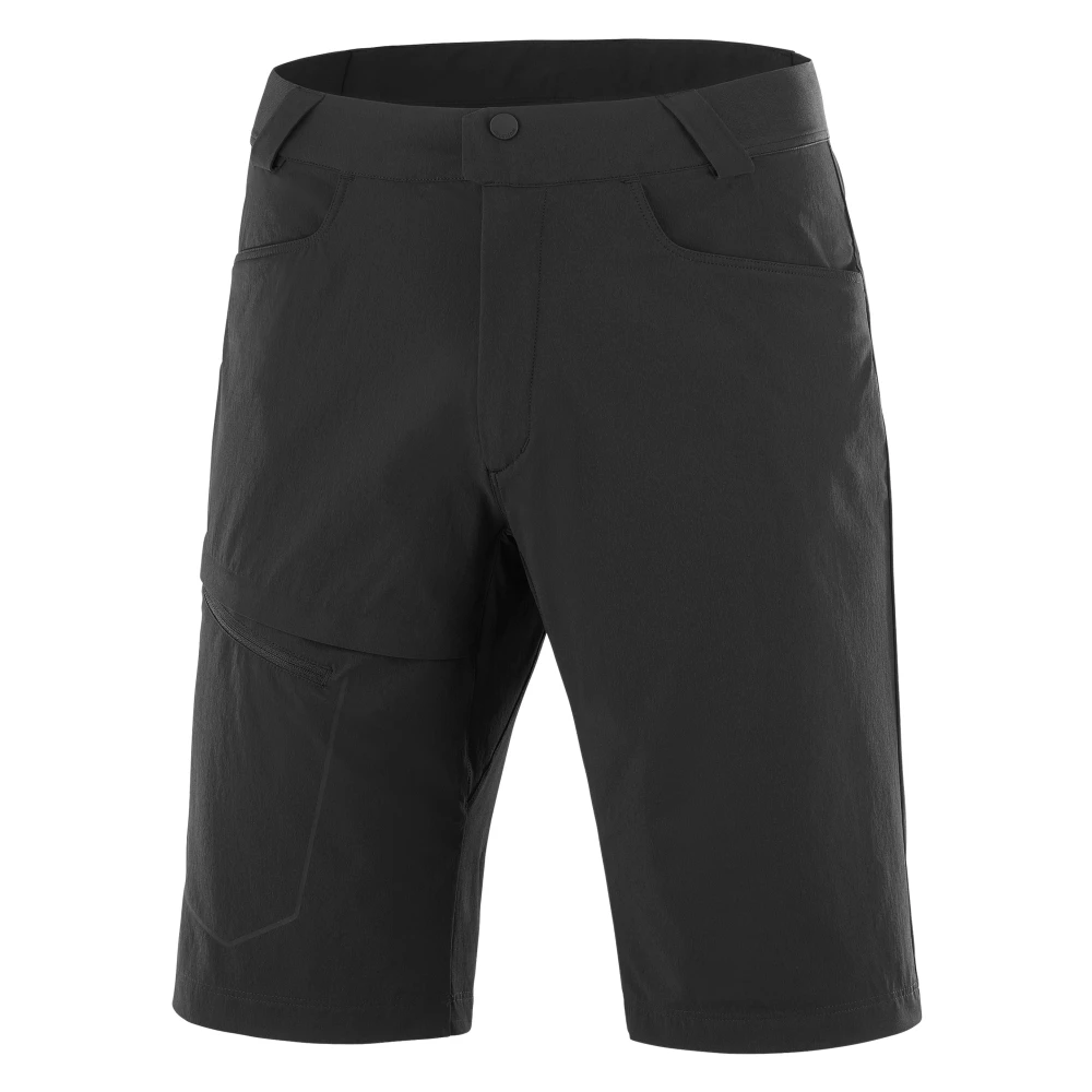 Salomon Diepzwarte Wayfarer Shorts Black Heren