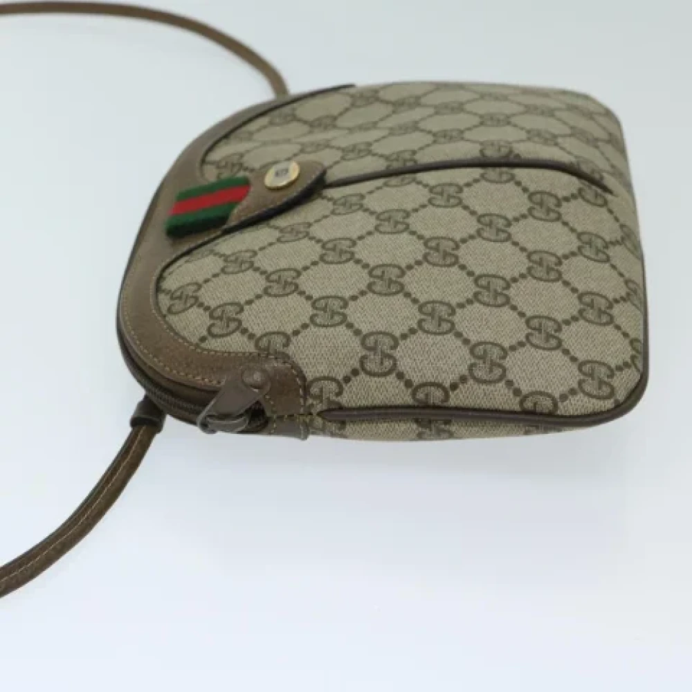 Gucci Vintage Pre-owned Canvas gucci-bags Beige Dames