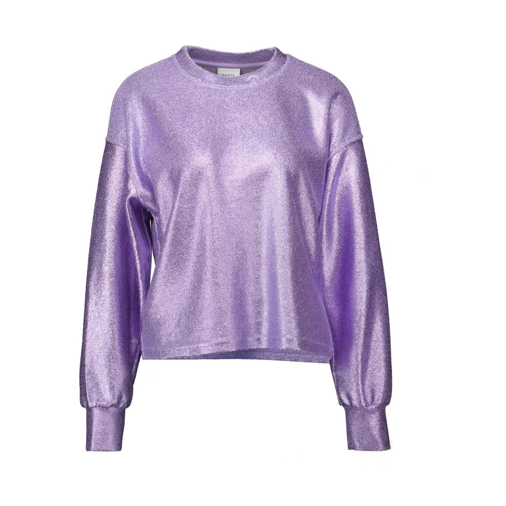 Dante 6 Paarse Metallic Sweater met Glamour Touch Purple Dames