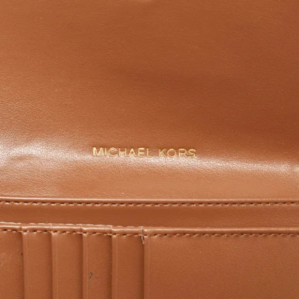 Michael Kors Pre-owned Leather wallets Brown Dames