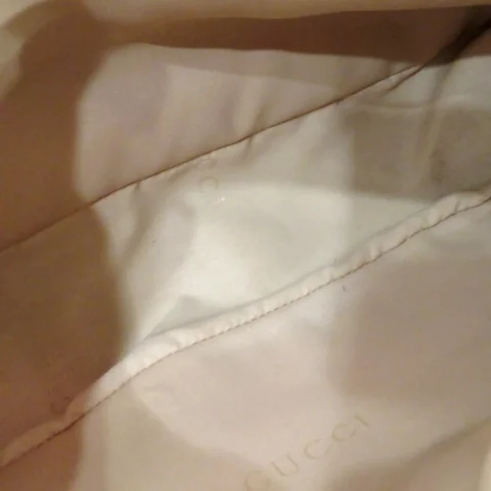 Gucci Vintage Pre-owned Leather handbags Beige Dames