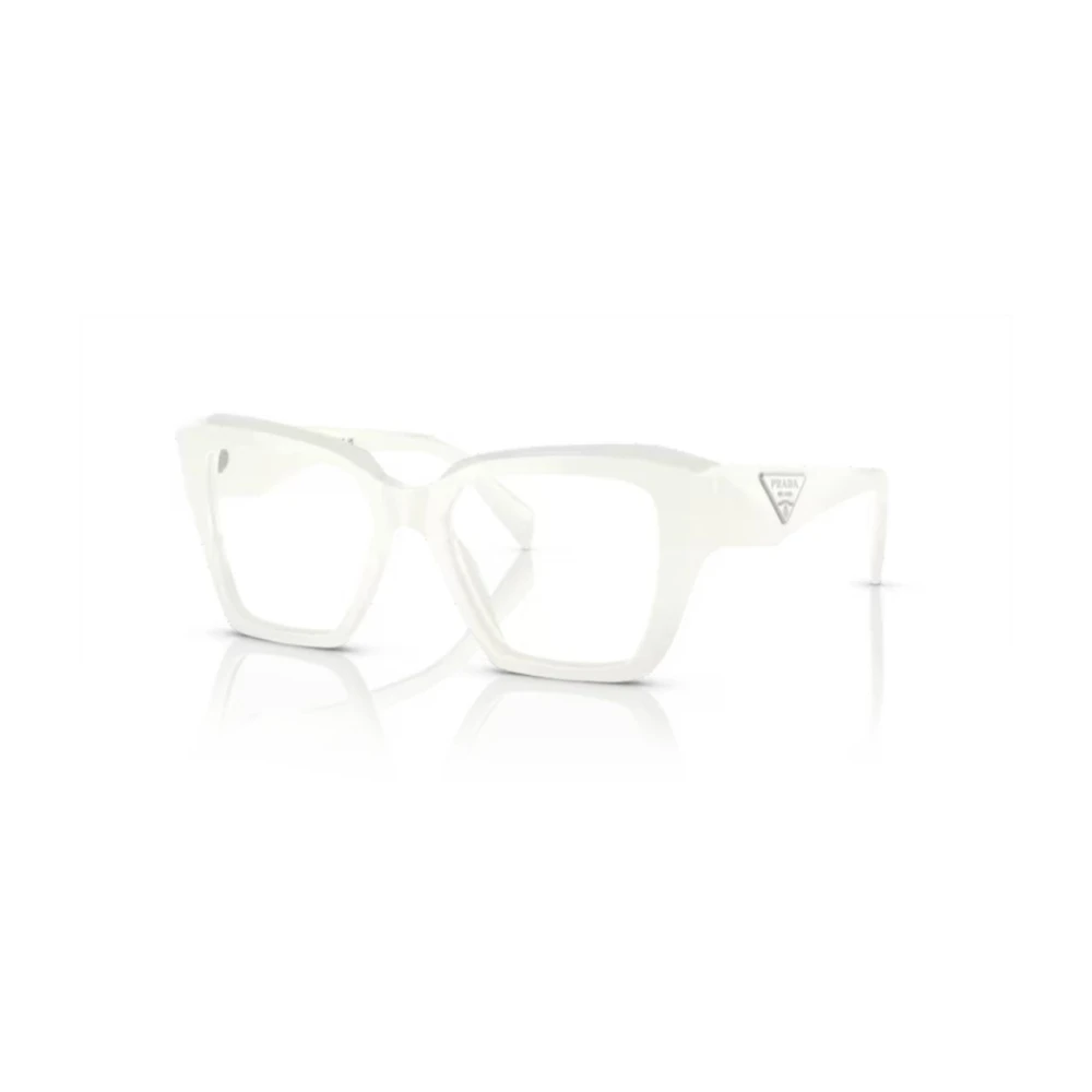 Prada Stijlvolle hoogwaardige acetaat zonnebril White Unisex