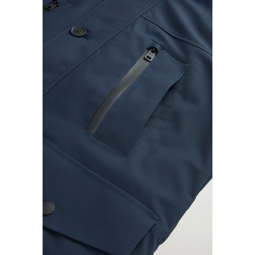 Woolrich Arctic Parka Melton Blue Heren