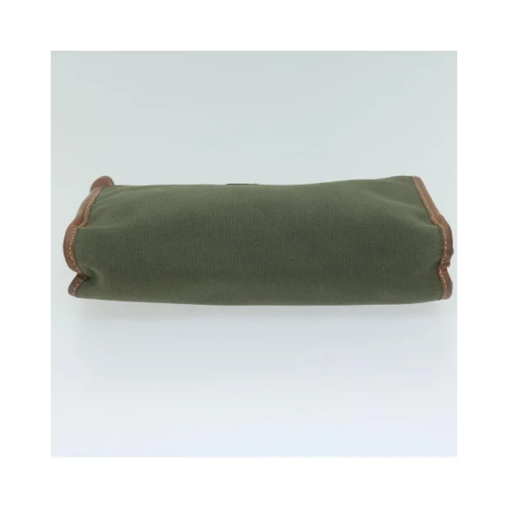Burberry Vintage Pre-owned Cotton clutches Green Dames
