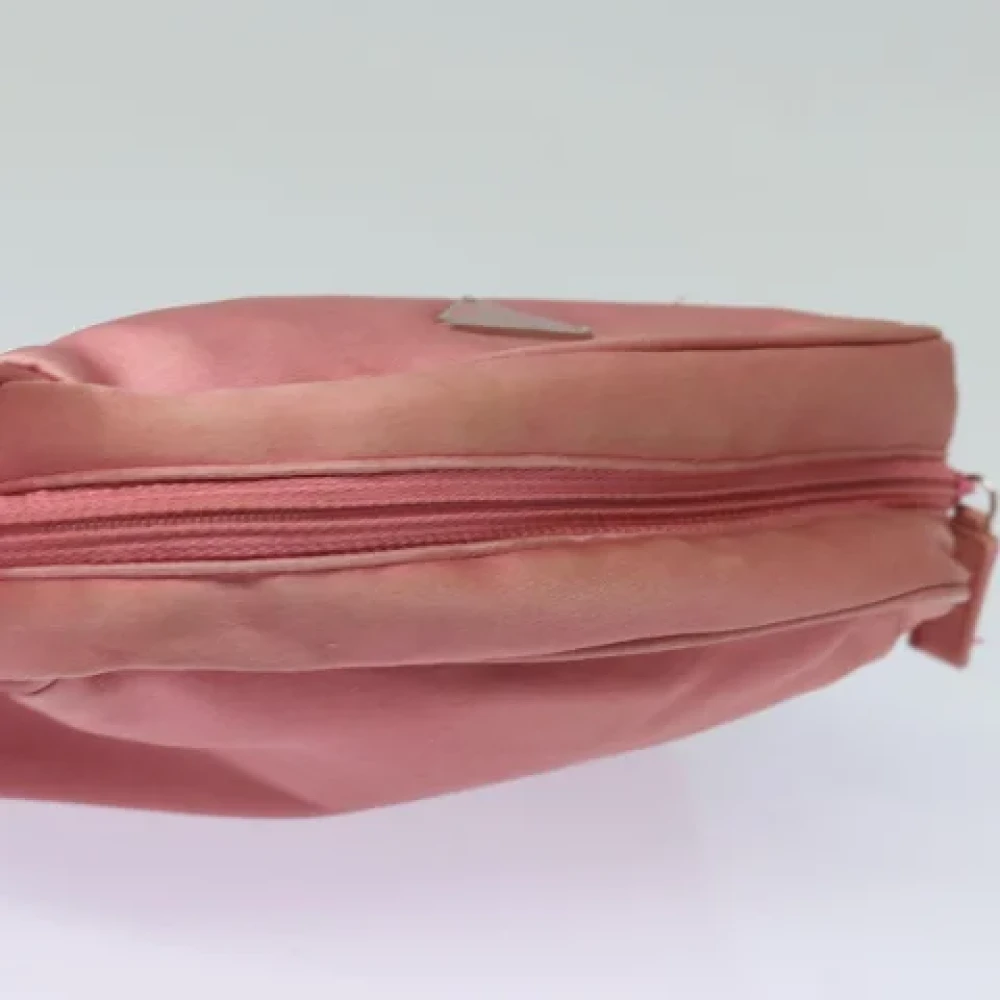 Prada Vintage Pre-owned Canvas clutches Pink Dames