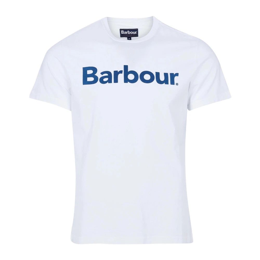 Barbour Logo T-shirt för Män White, Herr