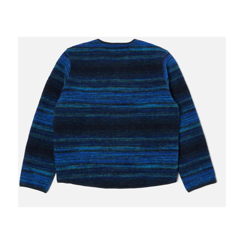 Universal Works Militaire voering jas Eenvoudige vorm Blue Heren