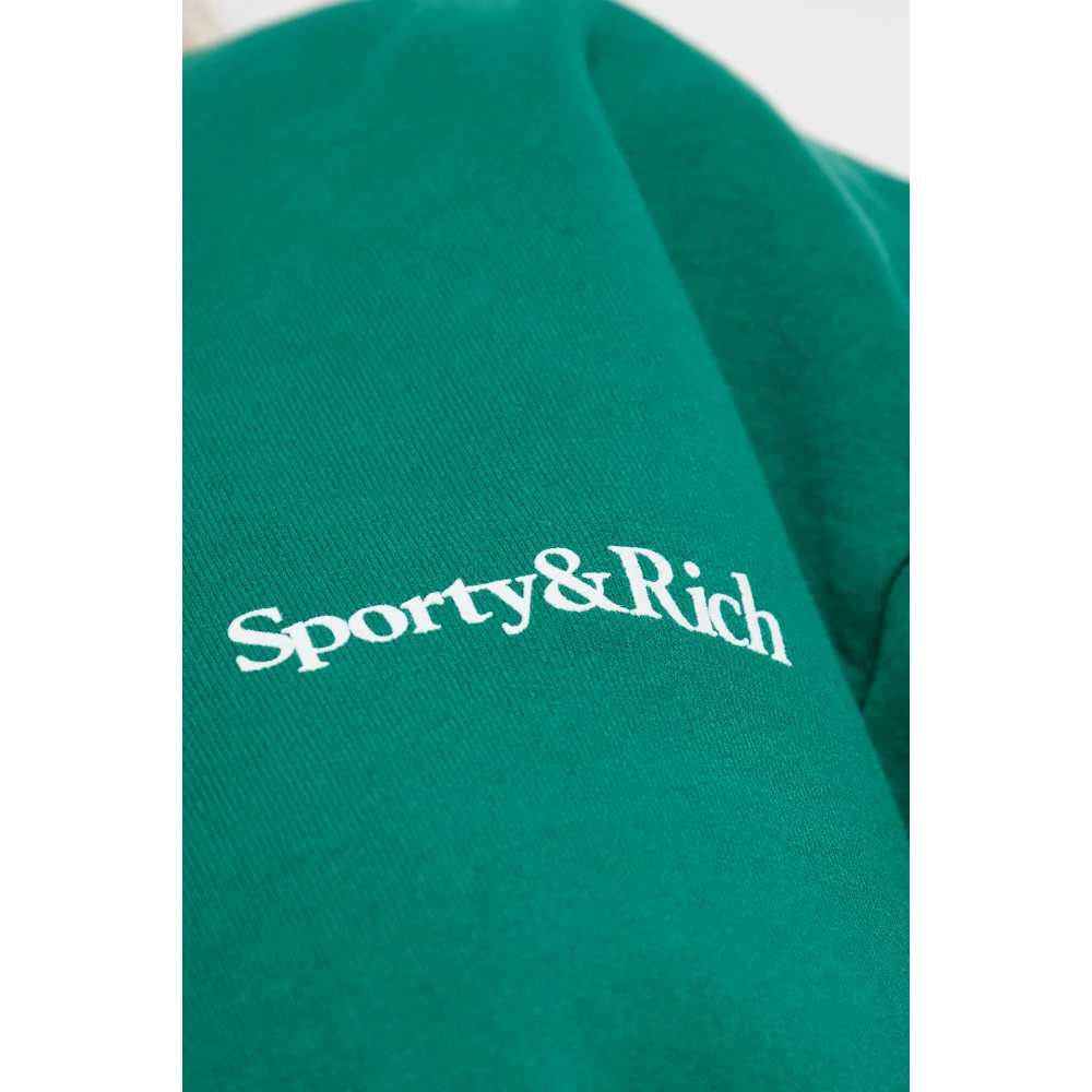Sporty & Rich Sweatshirt uit de Health Is Wealth collectie Green Unisex