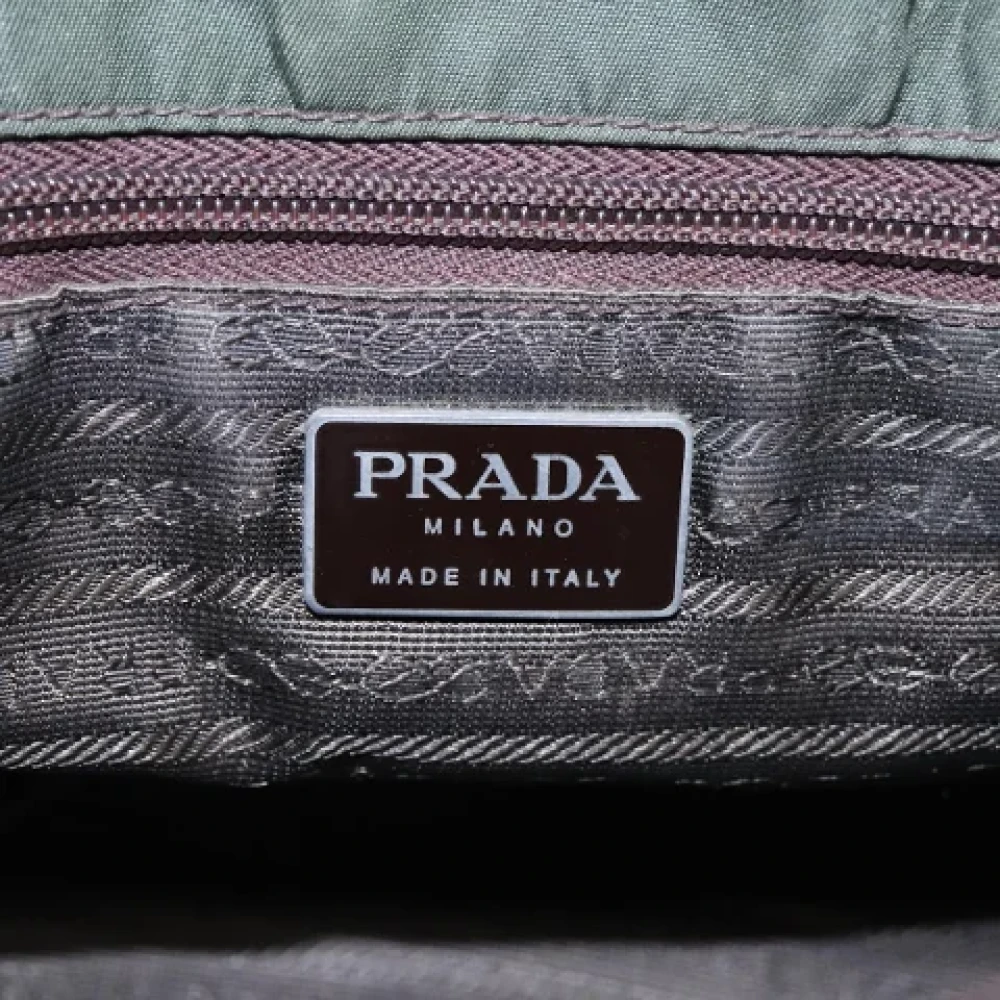 Prada Vintage Pre-owned Fabric prada-bags Green Dames