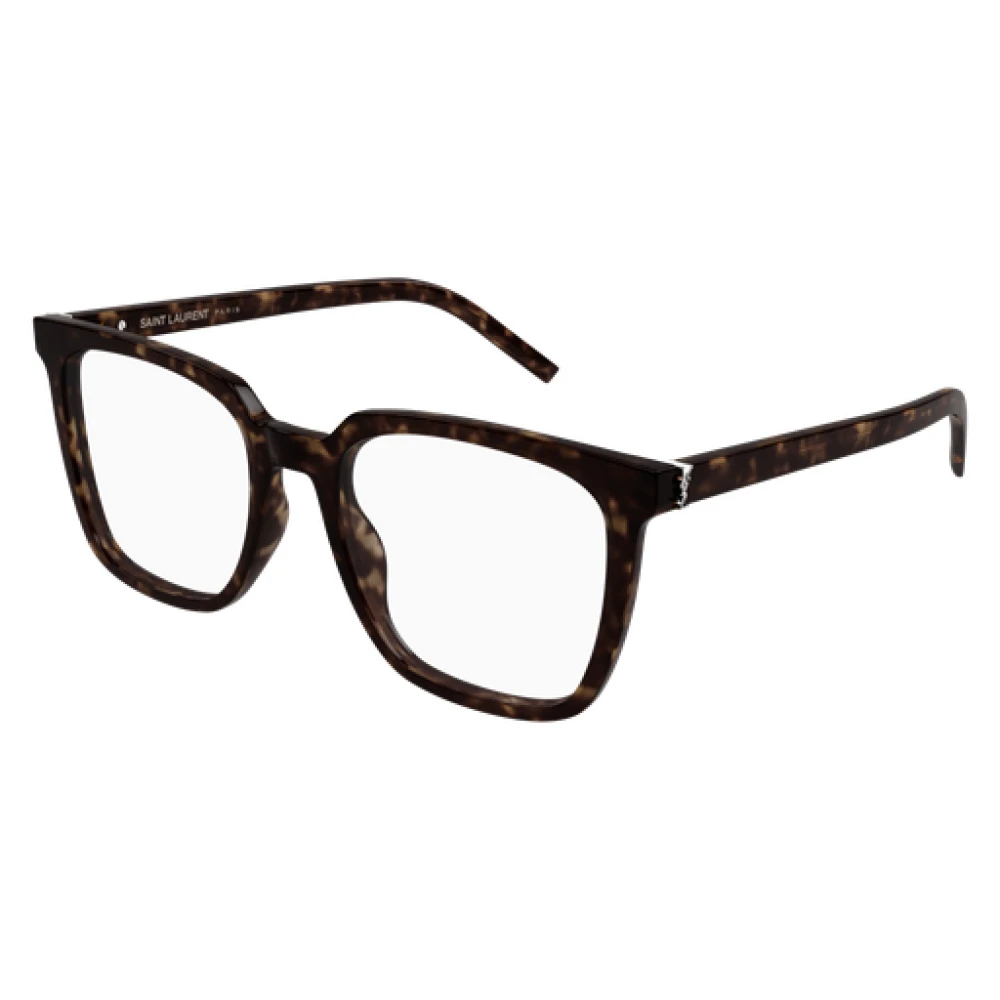 Saint Laurent Vierkante Optische Bril Havana Tort Brown Unisex