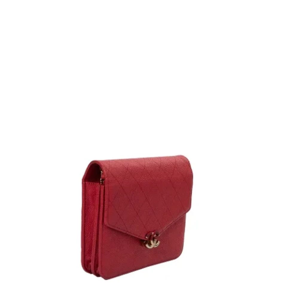 Chanel Vintage Pre-owned Leather wallets Pink Dames