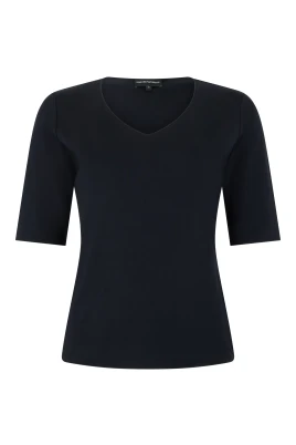 Kortärmad T-shirt med V-ringning