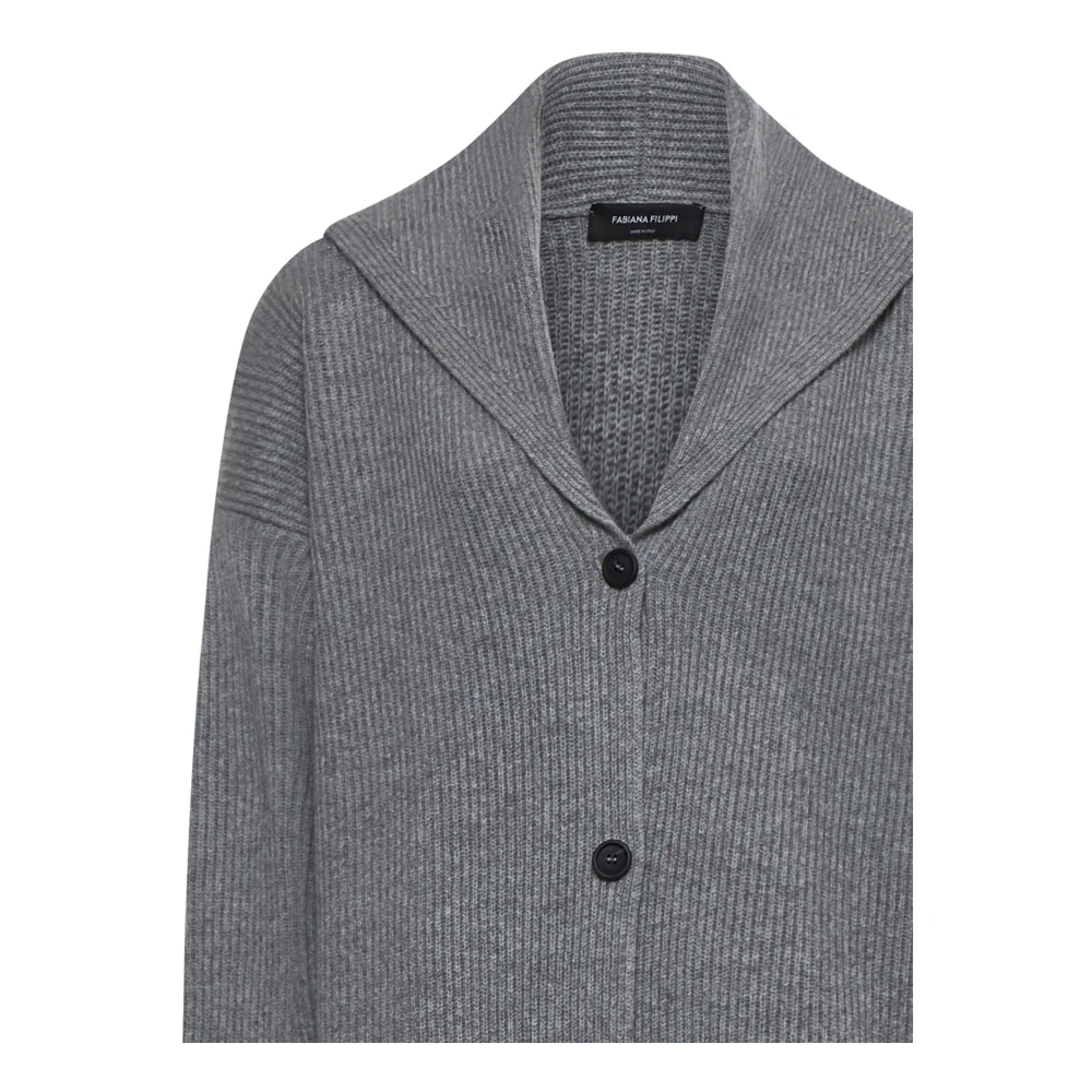 Fabiana Filippi Stijlvolle Sweater Collectie Gray Dames