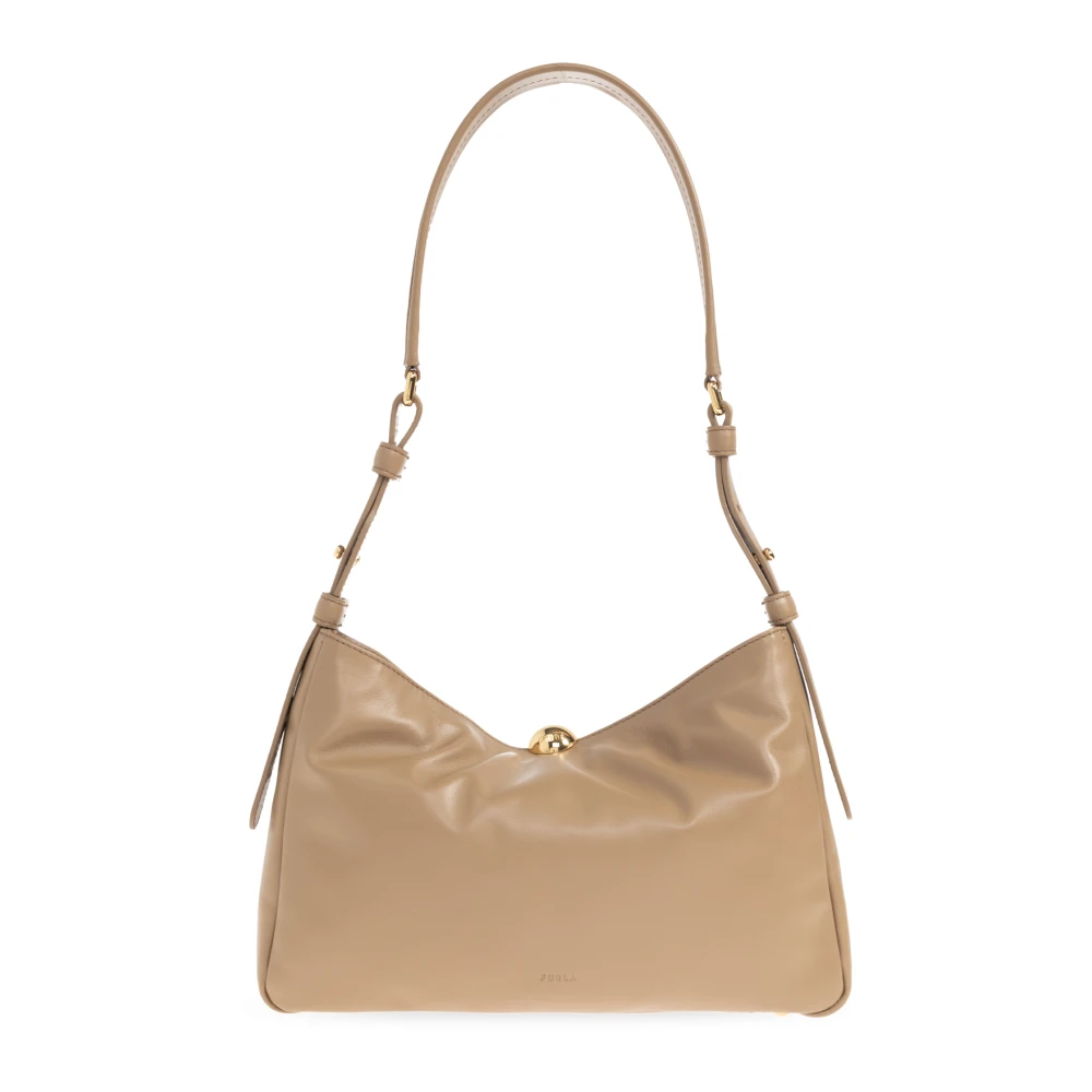 Furla Donna Beige Sfera Soft Medium Shoulder Bag