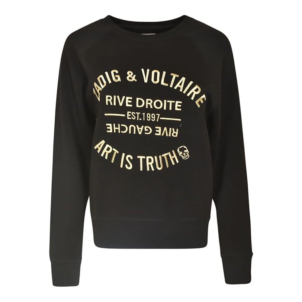 Zadig & Voltaire Women's Black Sweatshirts, L, Jumpers For A Stylish Look