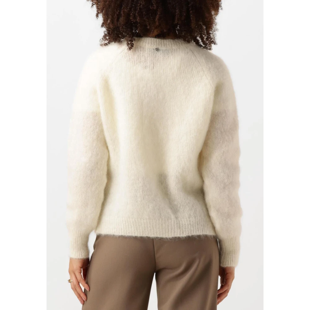 Nukus Witte Cardigan Loren Stijlvolle Garderobe Toevoeging Beige Dames