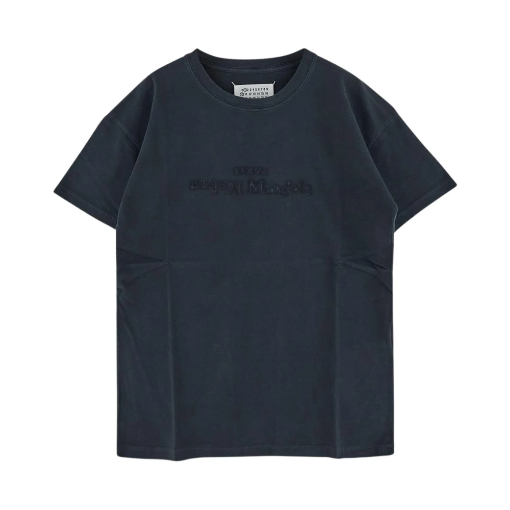 Maison Margiela Katoenen Logo T-Shirt Gray Dames
