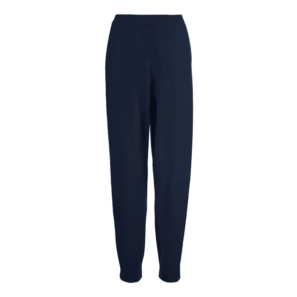 Allude Women's Blue Sweatpants, S, Wool And Cashmere Trousers
